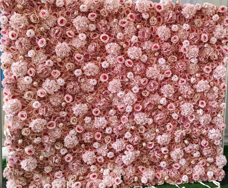 Pink Flower Wall Backdrop