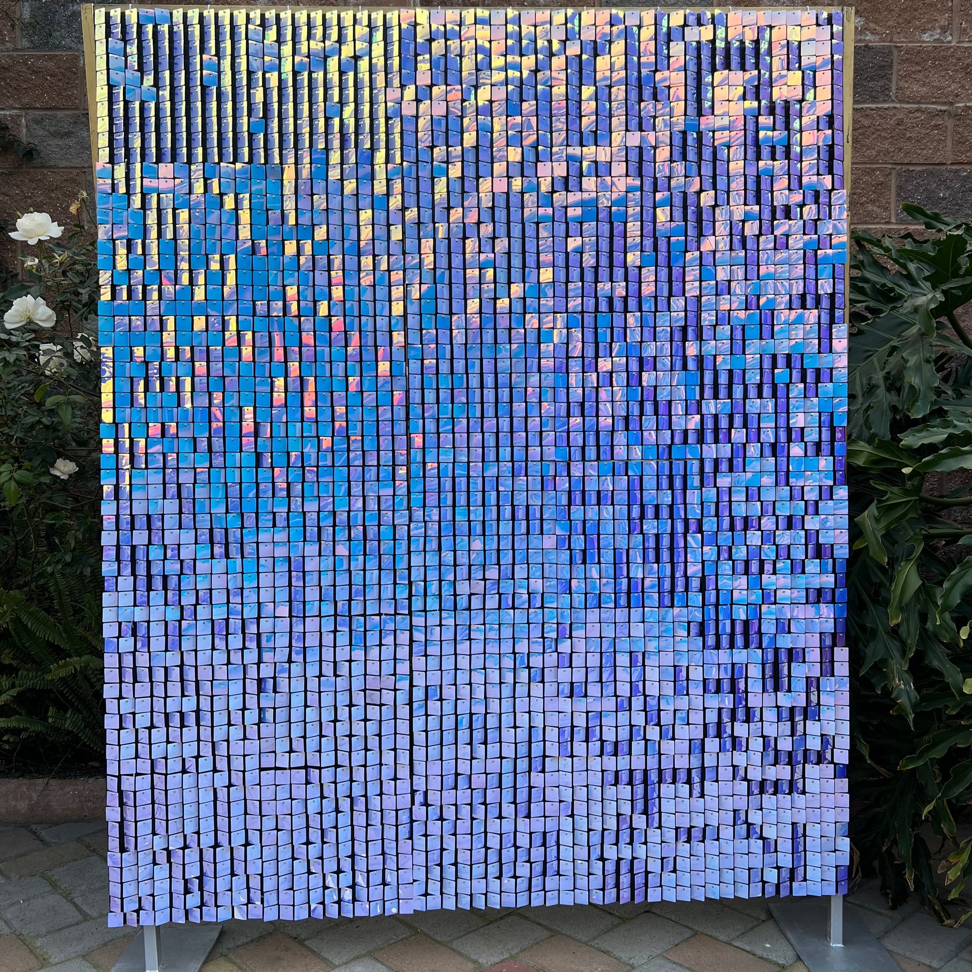 Iridescent Shimmer Wall Backdrop – Festiva Decor