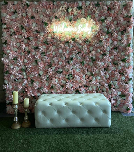 Pink Flower Wall Backdrop