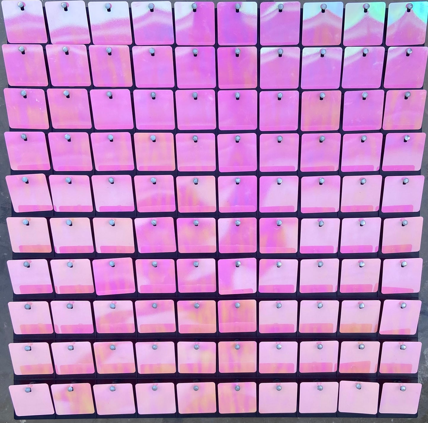 30 Piece Iridescent Pink Backdrop Wall