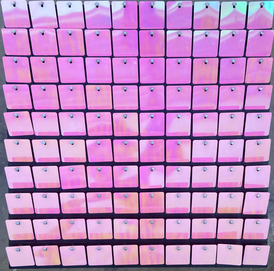 30 Piece Iridescent Pink Backdrop Wall