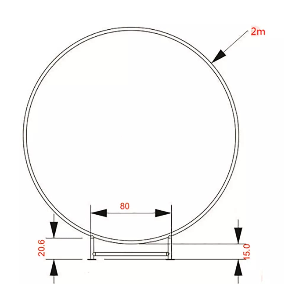 Round Aluminum Balloon Arch Kit